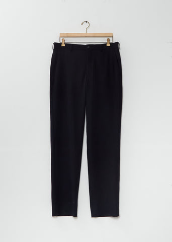 Wool Tapered Pants — Navy