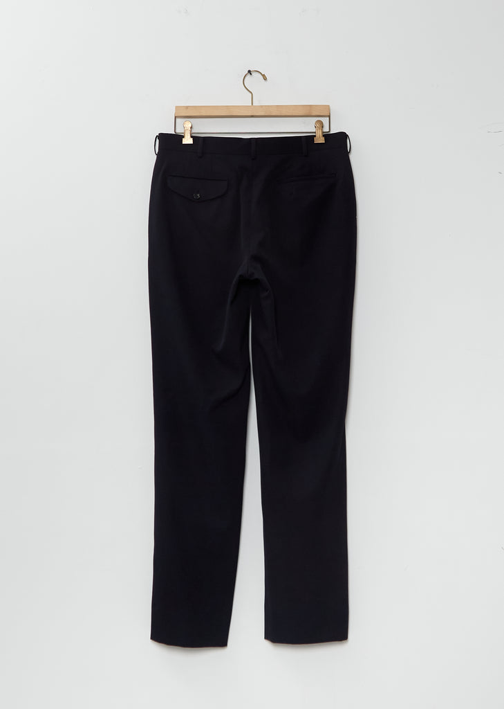 Wool Tapered Pants — Navy