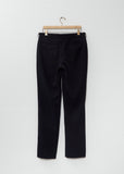Wool Tapered Pants — Navy