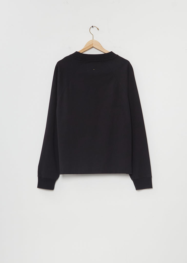 Mock Neck Cotton T-Shirt