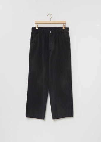 Vintage Black Denim Work Pants