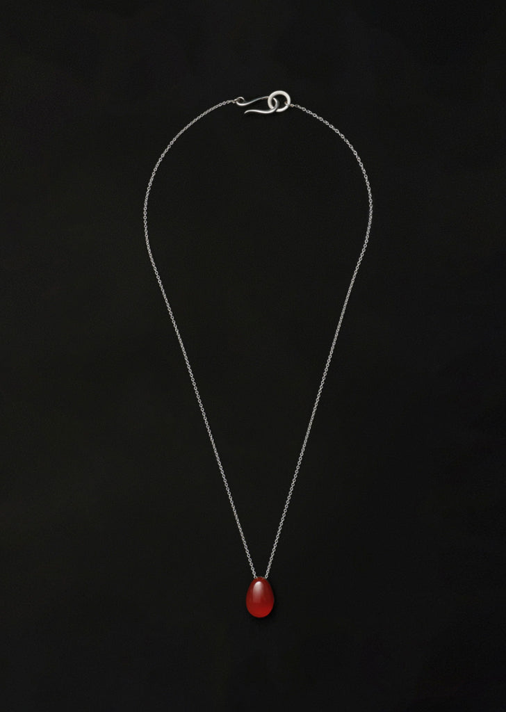 Carnelian Tiny Egg Pendant