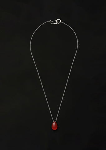 Carnelian Tiny Egg Pendant
