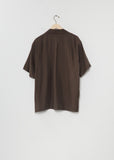 Cupro Twill Open Collar Shirt