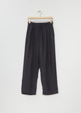 Cupro Twill Wide Easy Trousers