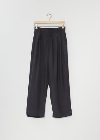 Cupro Twill Wide Easy Trousers