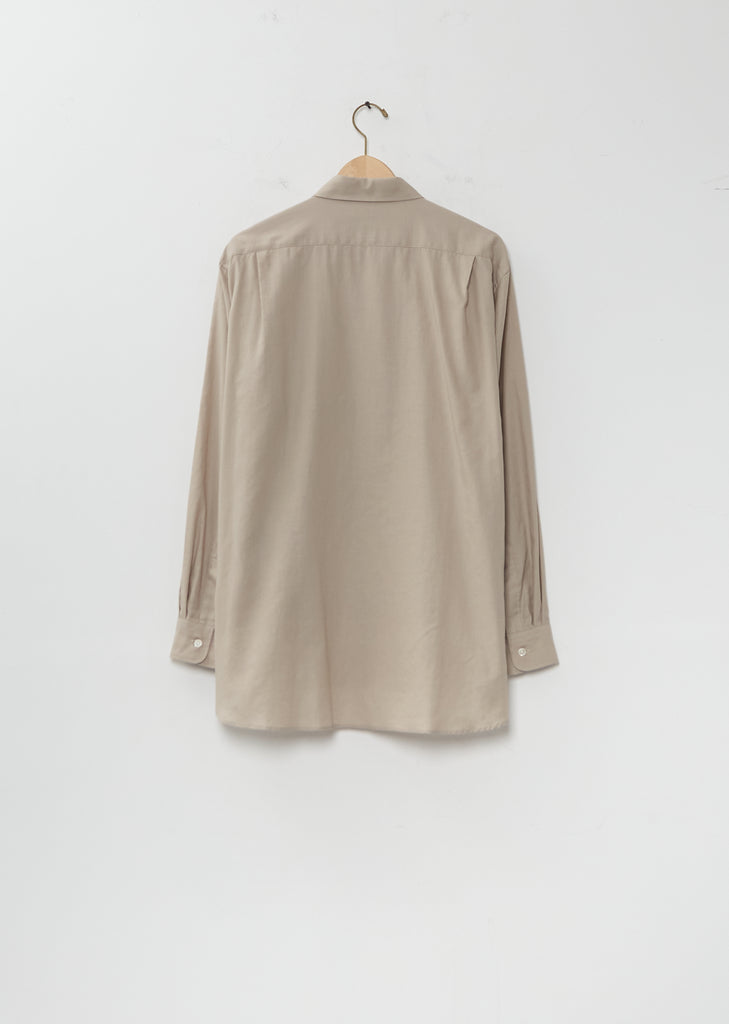 Cotton Silk Oversized Placket Shirt