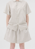 Cotton Poplin Pyjamas Shorts — Hopper Stripes