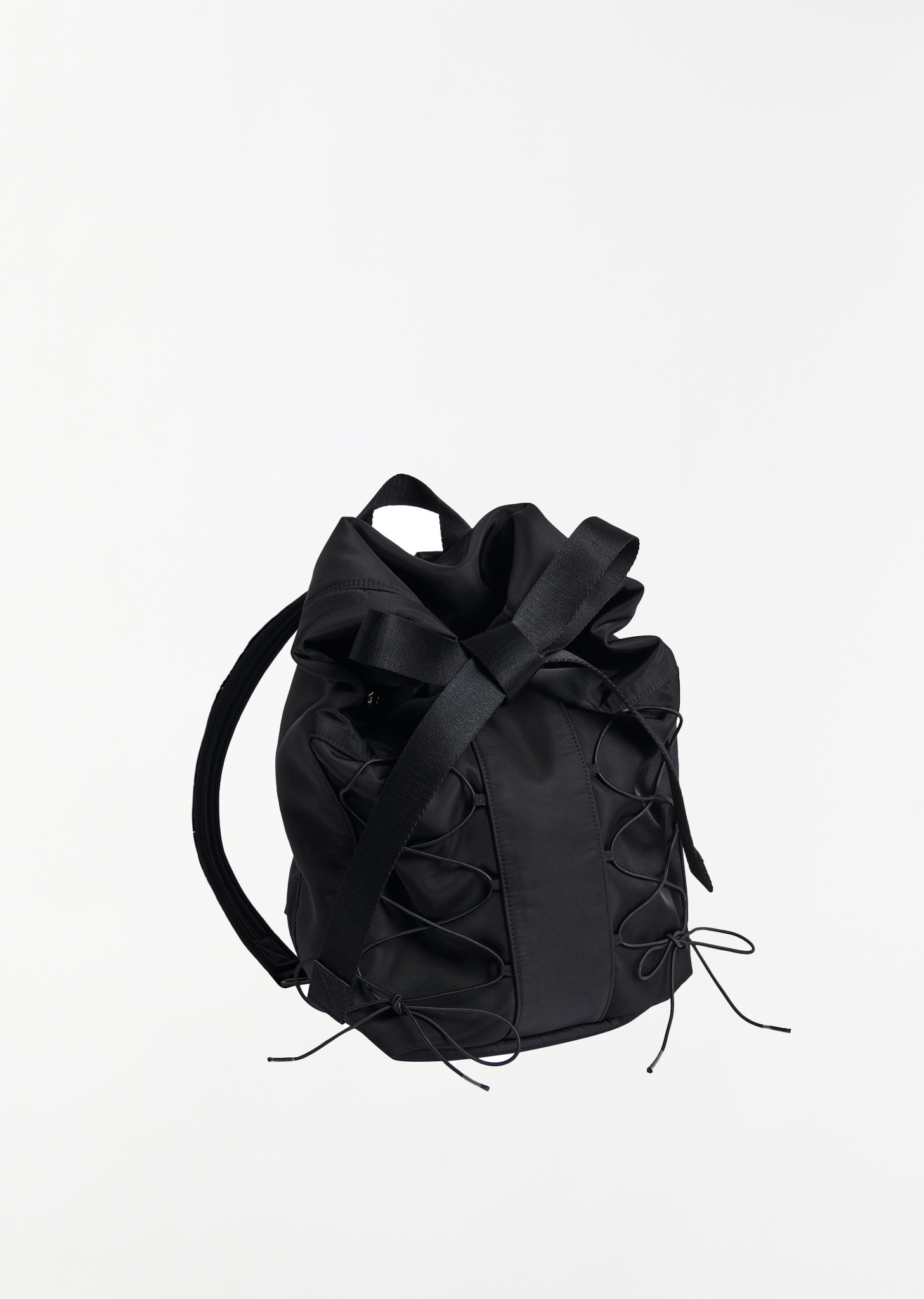 Sporty Lace Up Military Backpack – La Garçonne Sporty Lace Up Military Backpack – La Garçonne