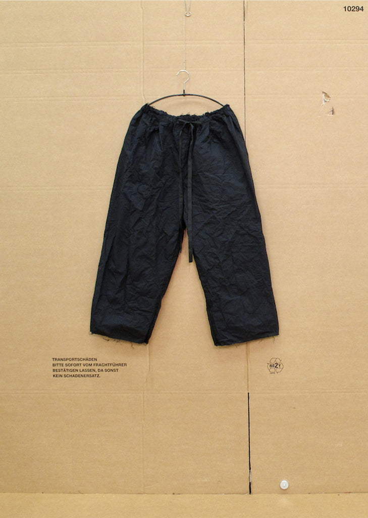 Paper Cotton Cropped Pants OE — Black