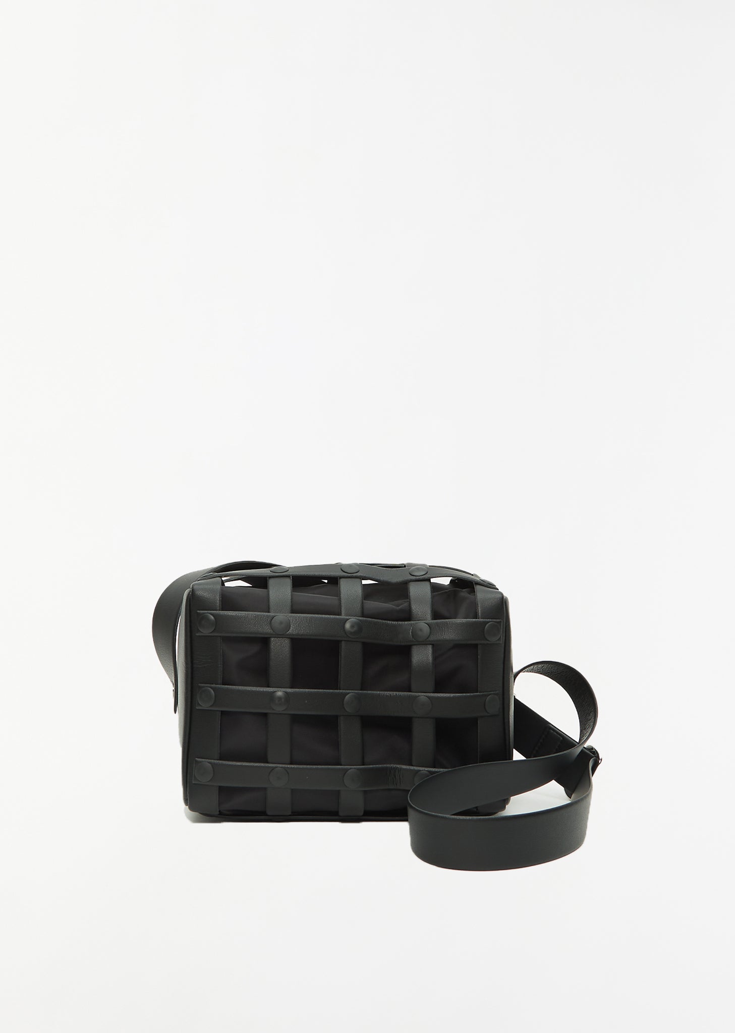 Spiral Grid Shoulder Bag - OS / 15-Black