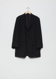 Wool Gabardine 2 Button Flap Jacket
