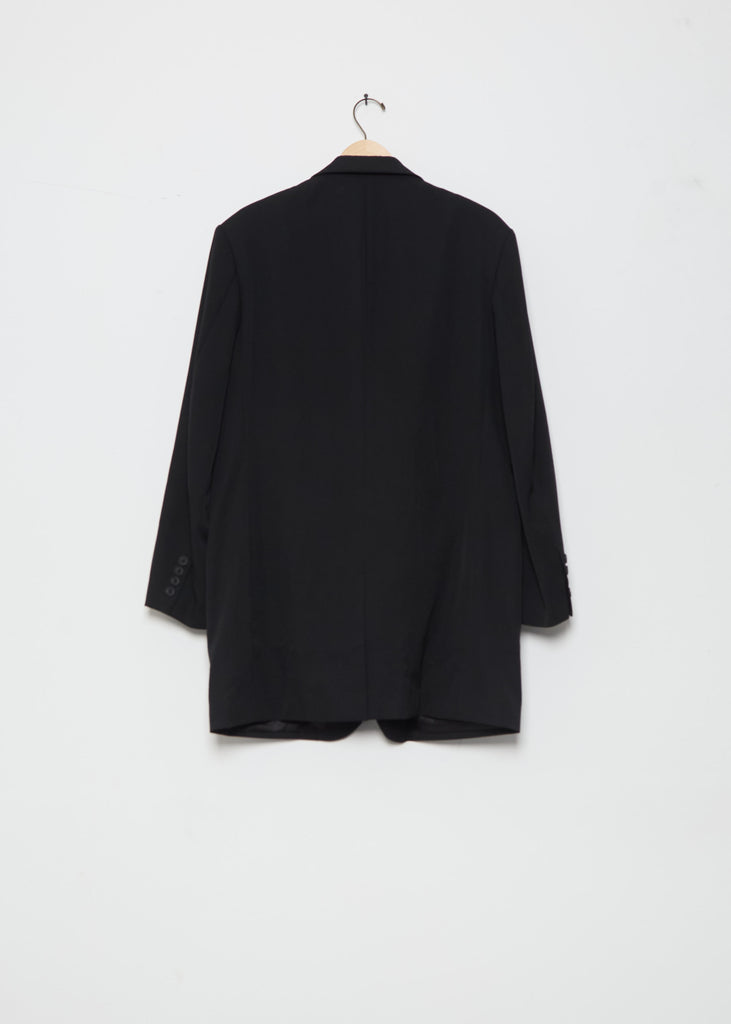 Wool Gabardine 2 Button Flap Jacket