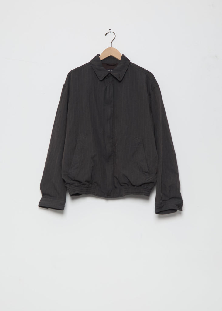 Garment Treated Herringbone Stripe Jacket