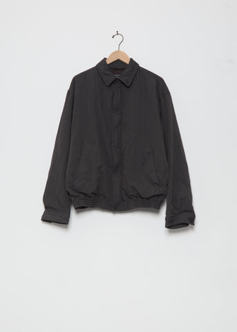 Garment Treated Herringbone Stripe Jacket
