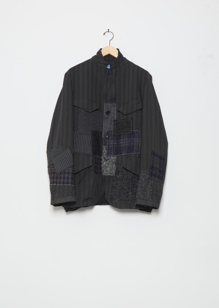 Multi Fabric Mix Stripe Jacket