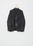 Multi Fabric Mix Stripe Jacket