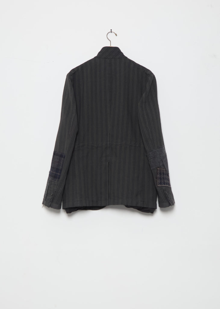 Multi Fabric Mix Stripe Jacket
