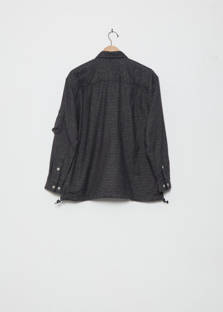 Garment Treated Herringbone Stripe Jacket
