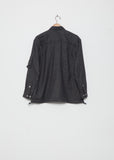 Garment Treated Herringbone Stripe Jacket