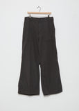Garment Treated Herringbone Stripe Pants