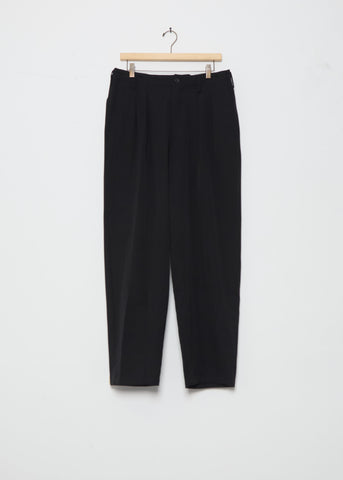 Wool Gabardine 2 Tuck Suit Pants
