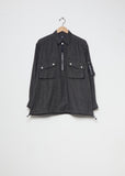 Cotton Napped Check Overshirt