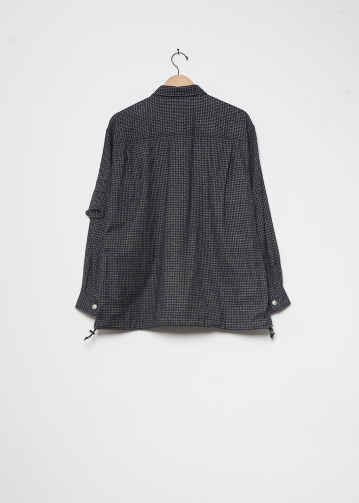Cotton Napped Check Overshirt