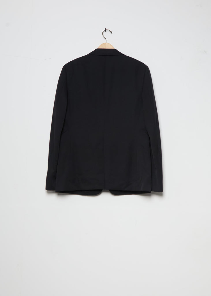 Wool Gabardine Three Button Jacket