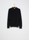 Paneled Lambswool Polo Shirt