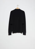 Paneled Lambswool Polo Shirt