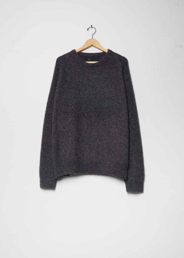 BF R-Neck Cashmere Silk Sweater Marl