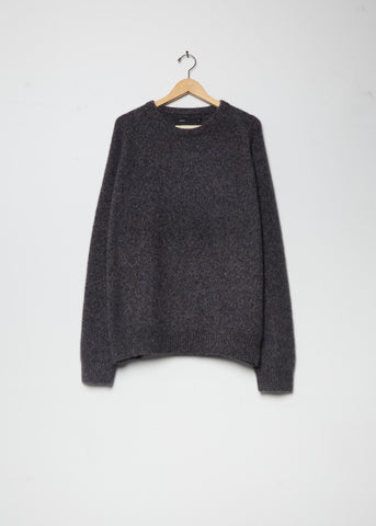 BF R-Neck Cashmere Silk Sweater Marl