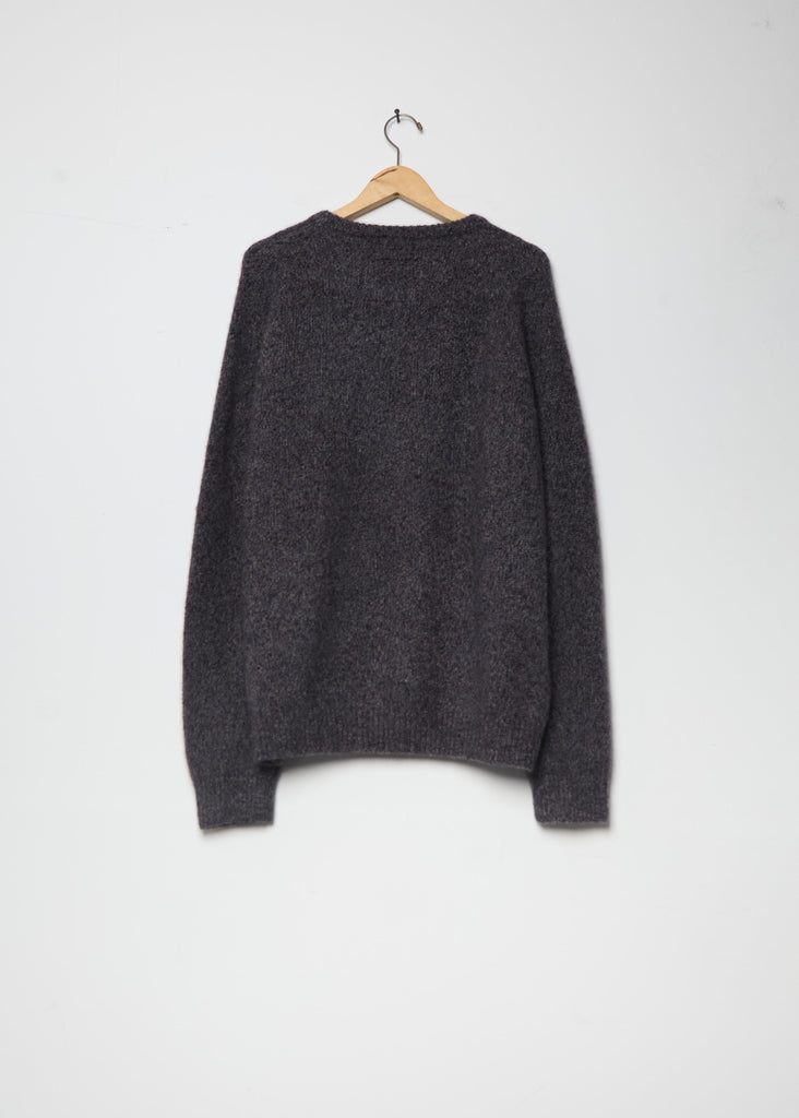 BF R-Neck Cashmere Silk Sweater Marl