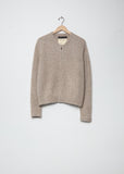 Zipper Mini Cashmere Silk Bomber Marl