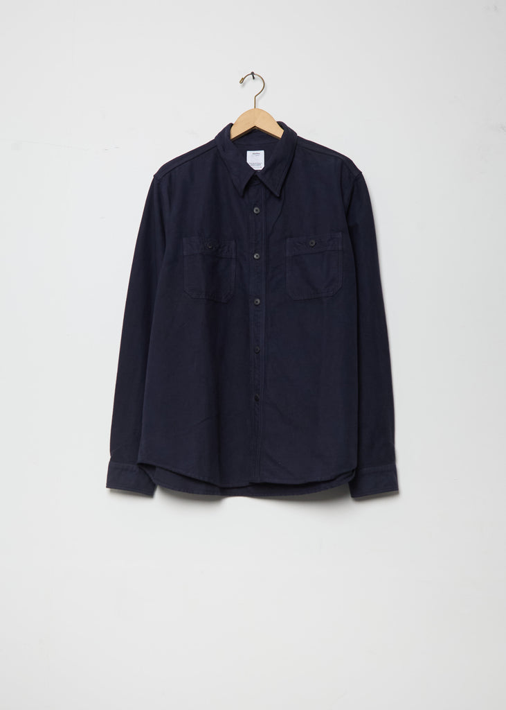 Larrikan Cotton Shirt — Navy