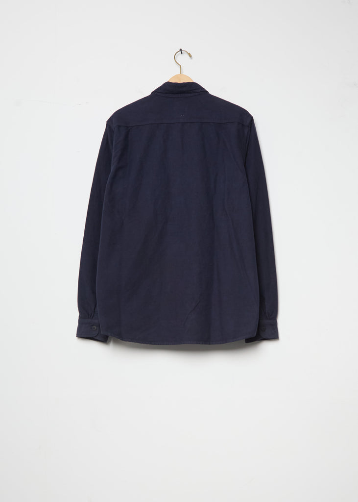 Larrikan Cotton Shirt — Navy