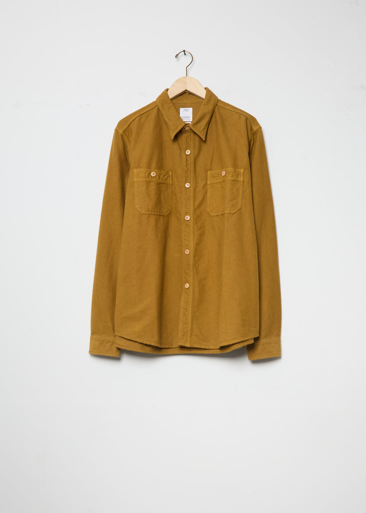Larrikan Cotton Shirt — Mustard