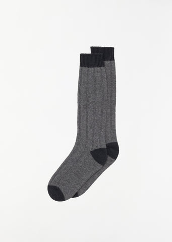 Tipped Socks — Siberian Grey