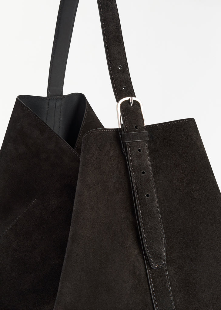 Belted Suede Tote