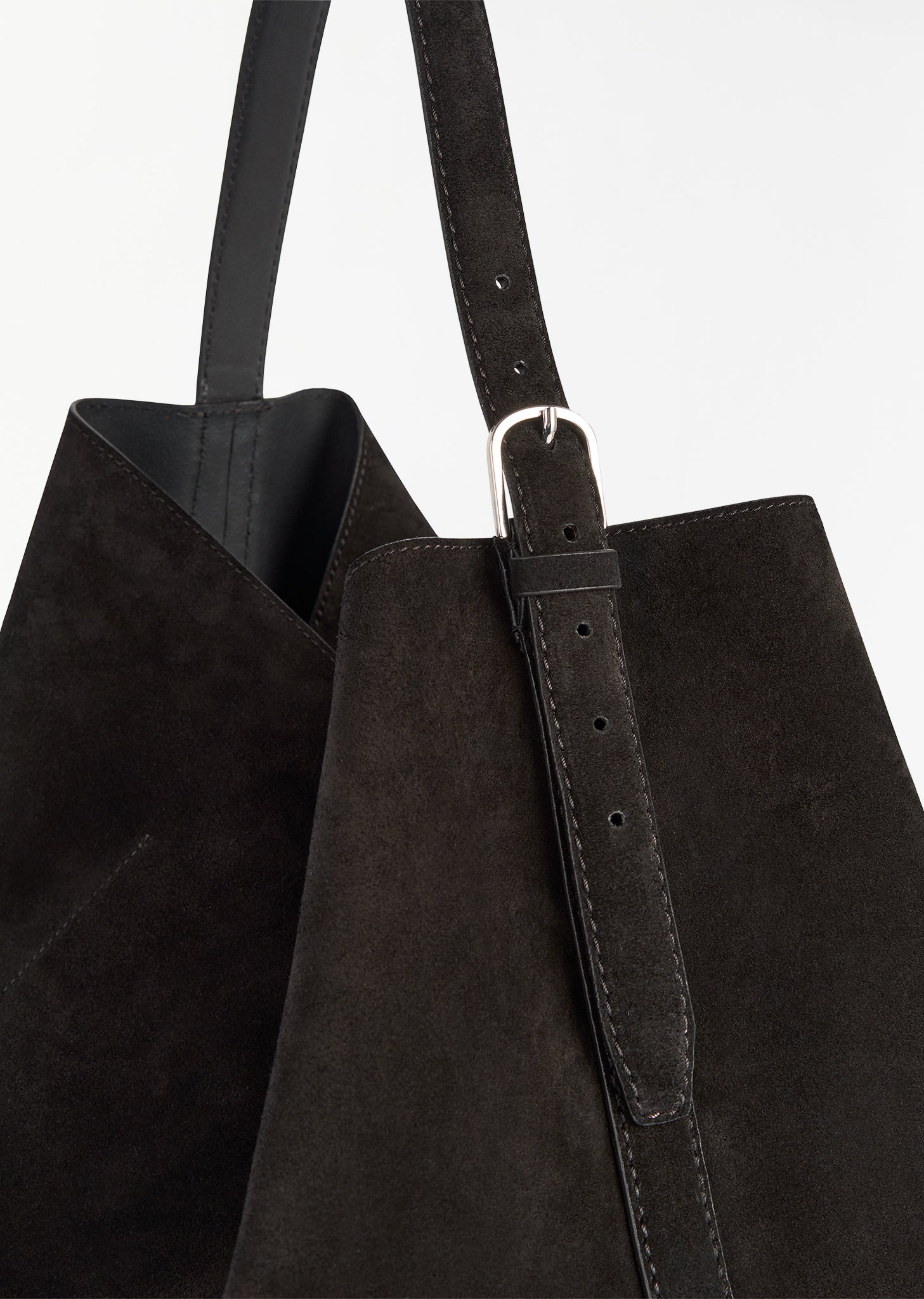 Toteme Large Belted Suede Tote Bag