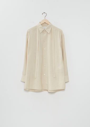 Scarf Long Silk Shirt