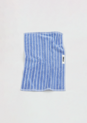 Guest Towel — Clear Blue Stripes