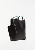 Tall Leather Tote