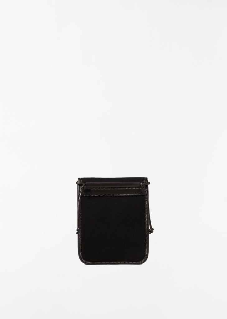 Terra Canvas Bag — Black / DK Brown