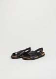 Buckle Leather Sandal