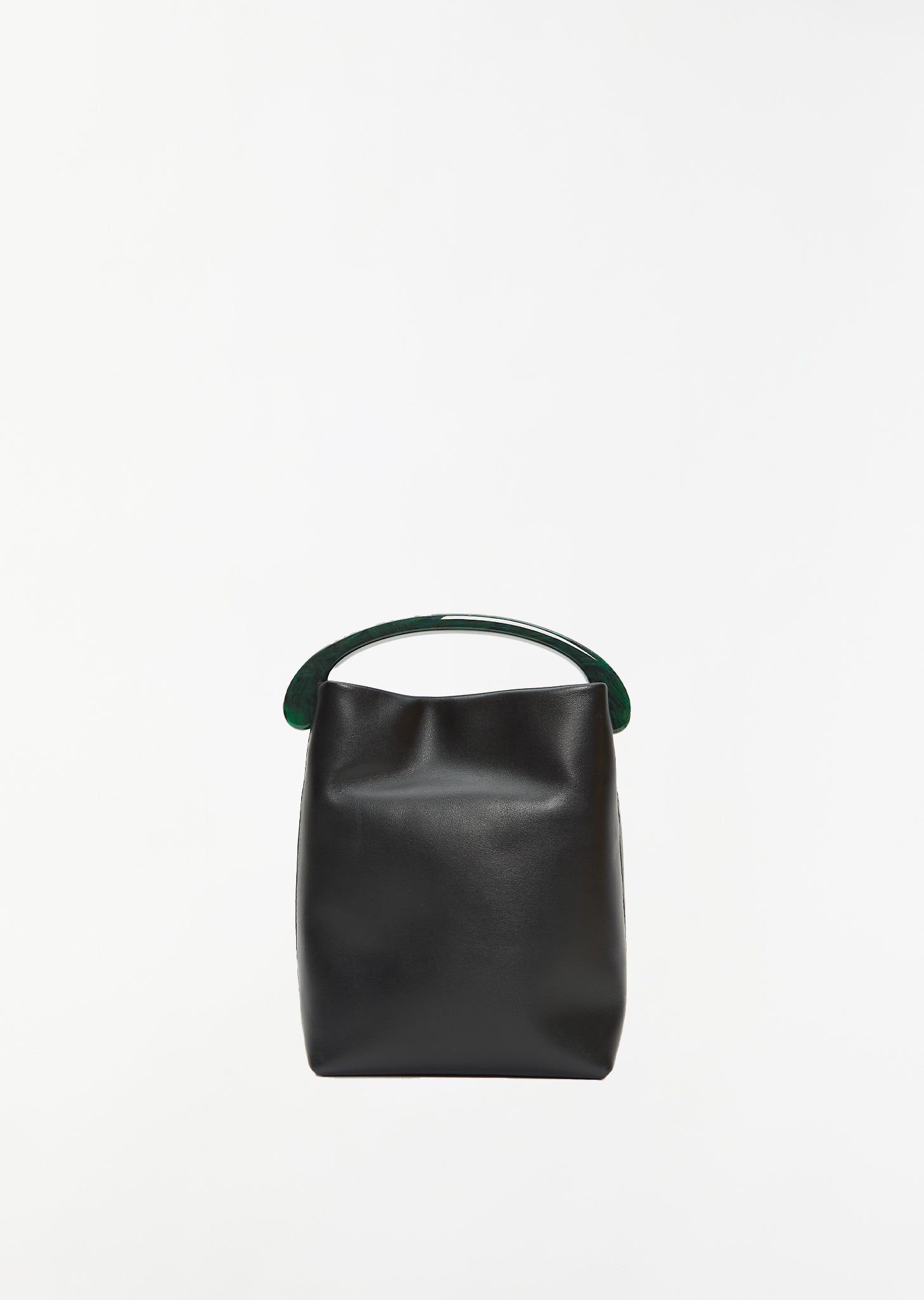 Aesther Ekme Sac Bucket Smooth Leather Shoulder Bag In Black