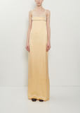 Silk and Lace Column Dress