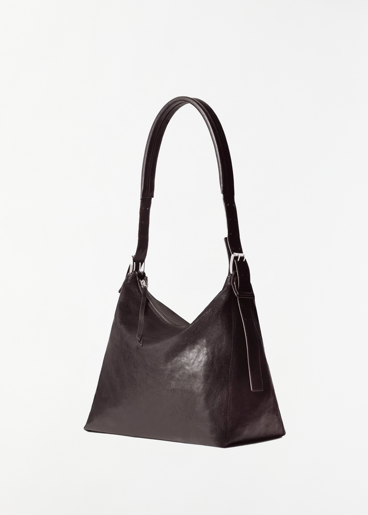 Hobo Belted Leather Bag, Small