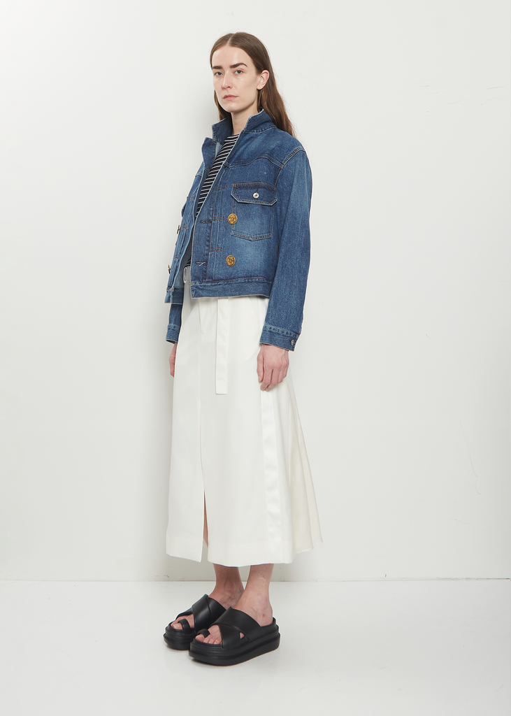 Double-Breasted Denim Jacket